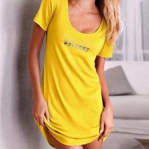 Victoria’s Secret - Cotton Lingerie Yellow Sleep Shirt